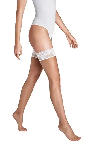 Wolford Damen Nude 8 Lace Stay-Up caramel/white L