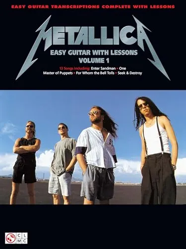 Metallica: Easy Guitar with Lessons, Volume 1 - Gitarre lernen leicht gemacht! 13 bekannte Metallica-Songs mit Unterricht und Tabulaturen für Einsteiger. Perfekt für angehende Gitarristen.