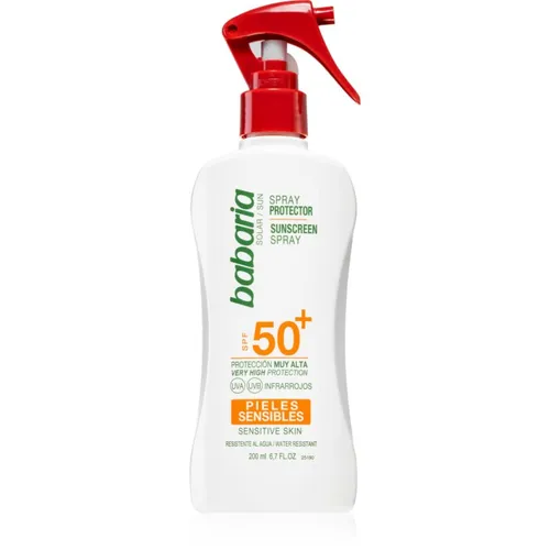 Babaria Sun Sensitive Bräunungsspray für empfindliche Oberhaut SPF 50+ 200 ml