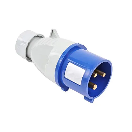 CEE Stecker oder Kupplung | CEE 3 Polig | 240V 32A | Blau | IP44 | (Stecker)