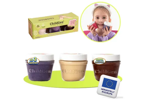 ChildGen Knete ChildGen Knete Play Dough, ungiftig, 100% natürliche Inhaltsstoffe (1-tlg., Knetezubehör, Knetset, Knete -Set, Spielknete), Kinderknete, Knete ab 2 Jahre