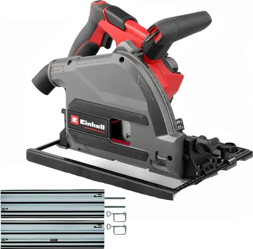 Einhell Akku Tauchsäge TP-PS 18/165 Li BL - Präzise und kraftvoll - Handkreissäge mit Brushless Motor für maximale Leistung und Laufzeit. Ideal für präzise Schnitte bis 56 mm und ausgestattet mit Tauchfunktion und integrierter Staubabsaugung.