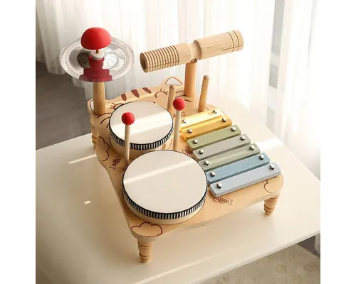 Tinisu Montessori Trommelständer aus Holz – Kreatives Musikspielzeug ab 3 Jahren - Der Montessori Trommelständer aus Holz bietet Kindern ab 3 Jahren eine spielerische Einführung in die Welt der Musik. Mit natürlicher Optik fördert er Kreativität und erste musikalische Erfahrungen.