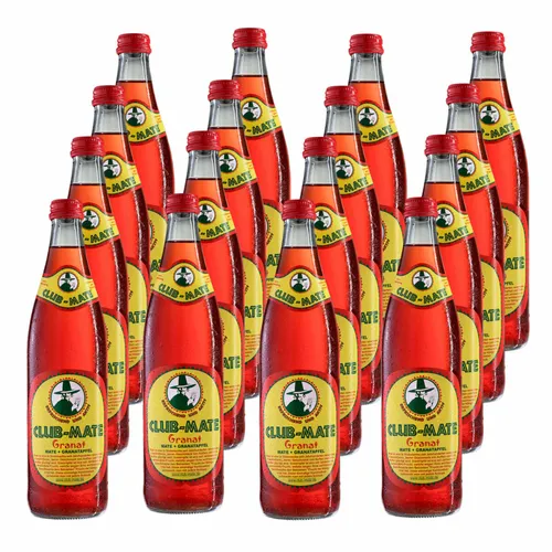 Club-mate Granatapfel 16 Flaschen je 0,5l inkl. Mehrweg Pfand