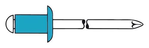 Gesipa Blindnieten A2 / VA Edelstahl Flachrundkopf 4 x 10 mm - 500 Stück - Hochwertige Blindnieten aus Edelstahl, ideal für korrosionsbeständige Verbindungen in der Bau- und Automobilindustrie.