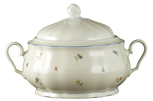 Seltmann Weiden 001.292934 Marie-Luise Schüssel mit Deckel 2,15 l Streublume Blauer Rand