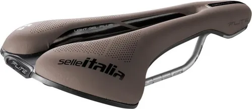 Sattel Selle Italia Flite Boost Gravel Ti 316 Superflow L3 - Brown Schlamm - Fahrradsattel für Gravelbikes, bietet optimalen Komfort mit Superflow-Technologie für lange Fahrten.
