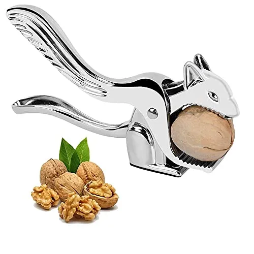 Hachera Nussknacker aus Edelstahl, Multifunktionaler Profesioneller Nussknacker, Walnusszange, Nussöffner, Nussöffner Edelstahl, für Walnuts, Hazelnuts, Pecans, Almonds Die Meisten Nüsse