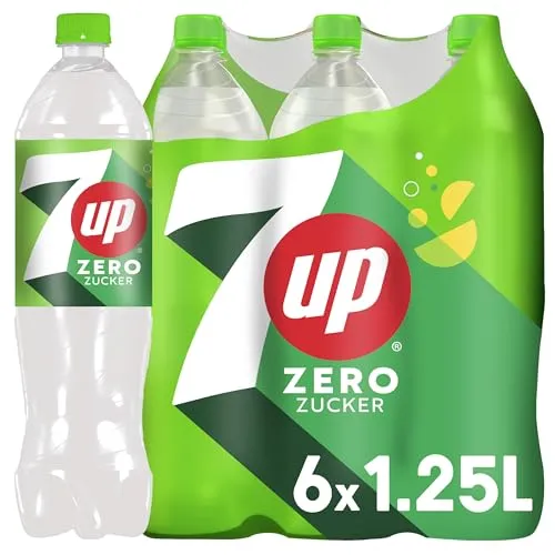 7UP Zero, Zuckerfreie Limonade mit Zitronen- und Limettengeschmack (6 x 1,25 l)