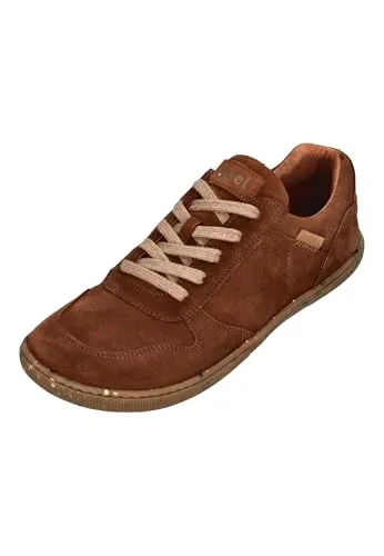 KOEL FRANCIE SUEDE ECO Barfußschuh cognac - Minimalschuhe aus hochwertigem Velourleder, mit Barfuß-Technologie für natürliche Bewegungsfreiheit und ein gesundes Fußgefühl. Ideal für alle, die ihre Fußmuskulatur stärken möchten.