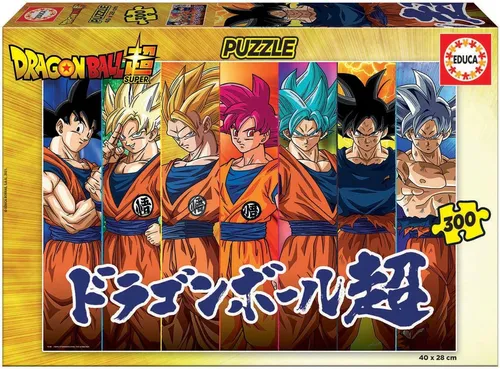 Educa Puzzle Dragon Ball Super - 300 Teile Puzzlespaß für Fans, ab 6 Jahren geeignet und fördert die Konzentration