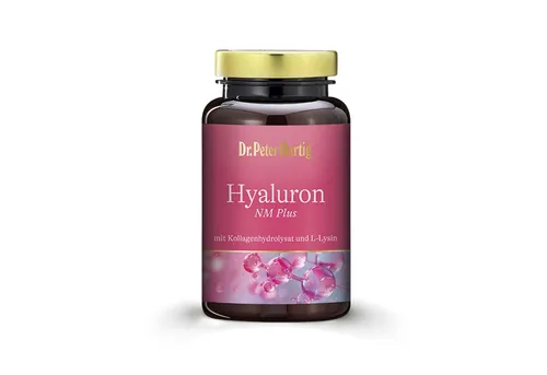 Dr. Peter Hartig Hyaluron NM - 60 Kapseln für strahlend schöne Haut - Collagen-Kapseln mit niedermolekularer Hyaluronsäure für intensive Feuchtigkeit und straffere Haut. Gönnen Sie Ihrer Haut die Anti-Aging-Power für ein jugendliches Aussehen.