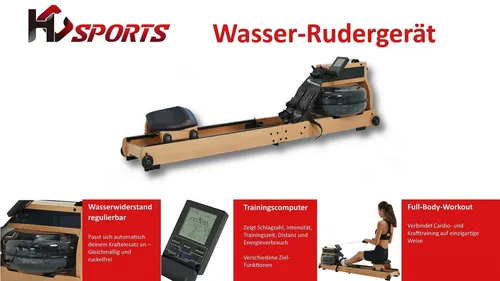 HC Sports Wasser-Rudergerät Buche klappbar von HC Sports