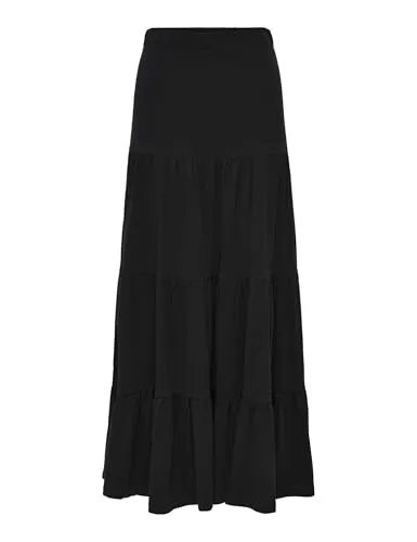 ONLY Maxirock ONLMAY MAXI SKIRT mit Volant, schwarz