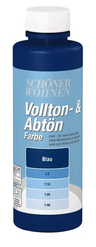 Schöner Wohnen Voll- & Abtönfarbe Innenfarbe Mischfarbe 500 ml blau
