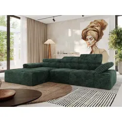 MKS Ecksofa, Grün, 5-Sitzer mit Relaxfunktion in grün von MKS