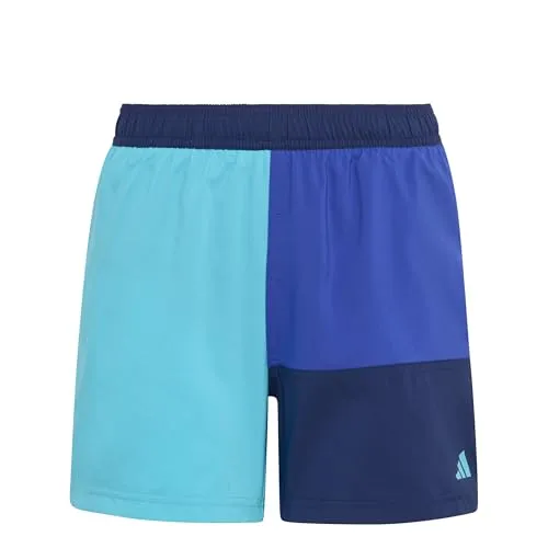 adidas Kid's Colorblock Shorts Gr 164 blau/türkis von adidas
