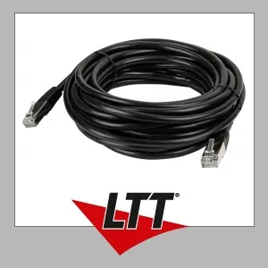 DAP-Audio CAT6-Kabel – F/UTP schwarz 0,75 m von DAP Audio