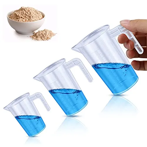 Mitening 3-Teiliges Messbecher Set Mit Griff