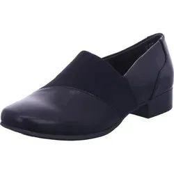 Jana Damen Slipper 30688 - Komfortabel und stilvoll - Slipper & Loafer aus veganem Synthetik in klassischem Schwarz, mit elastischem Textileinsatz für perfekte Passform und 'Soft' Innensohle für hohen Tragekomfort. Ideal für jeden Tag.