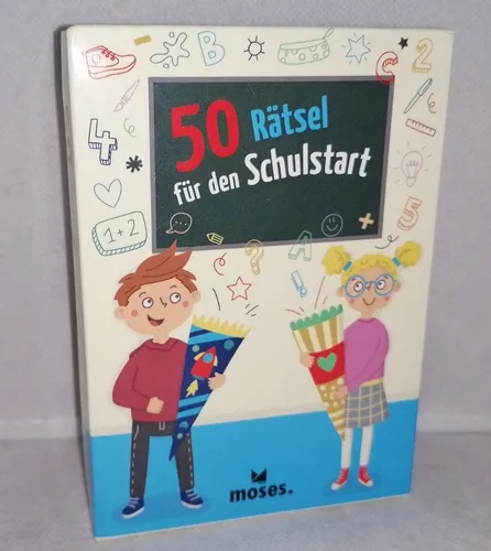 S156 - Moses - 50 Rätsel für den Schulstart - Knobeleien Ab 6 Jahren - NEU