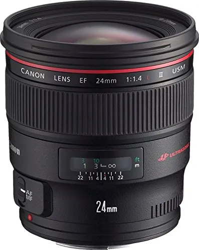 Canon EF 24mm F1.4 L II USM Objektiv - Objektiv für kreative Fotografie, extrem lichtstark mit F1,4 für Aufnahmen bei wenig Licht und ultraschneller Fokussierung dank Ring-USM.