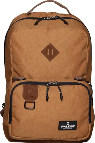 Walker Concept Pure Duo 2in1 Freizeitrucksack mit Laptopfach - Hellbraun - Praktischer Walker Rucksack mit 28L Volumen und gepolstertem Laptopfach. Ideal für Schule und Uni, leicht und vielseitig einsetzbar. Inklusive abnehmbarer Utensilientasche für zusätzlichen Stauraum.