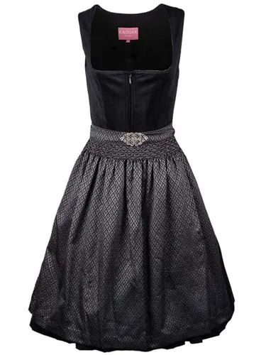 Krüger Madl Dirndl Alisha 60cm in Schwarz in schwarz von Krüger Madl