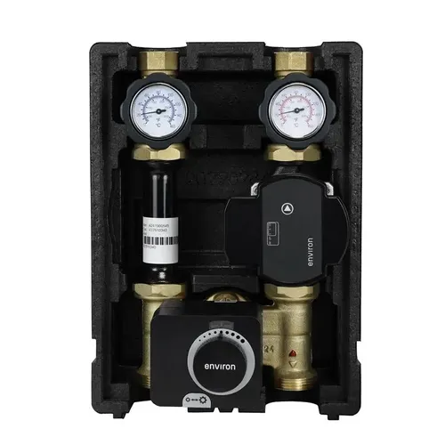  Pumpengruppe 3 Wege Mischer Wilo +Esbe Pumpe Heizkreisset Fußbodenheizung