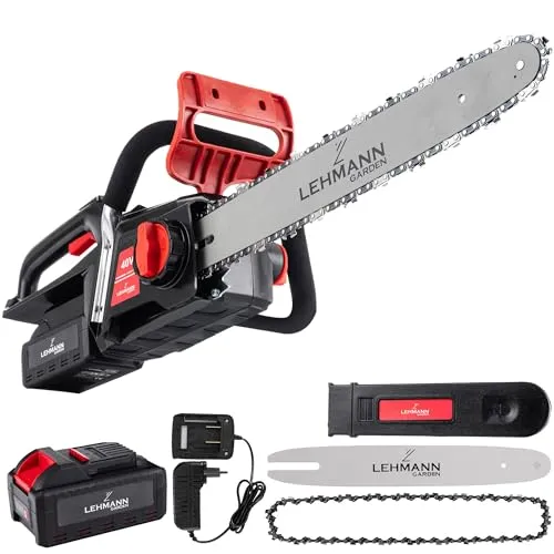 LEHMANN 40V Akku Kettensäge mit 40 cm Schnittlänge