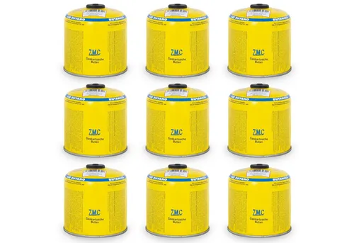 ZMC Gaskartusche Universal Camping Propan Butan Gas 500g - Kocher-Zubehör für Gaskocher und Gaslötgeräte, ideal für Camping und Outdoor-Aktivitäten, sicher und zuverlässig mit Schraubventil für einfache Handhabung.