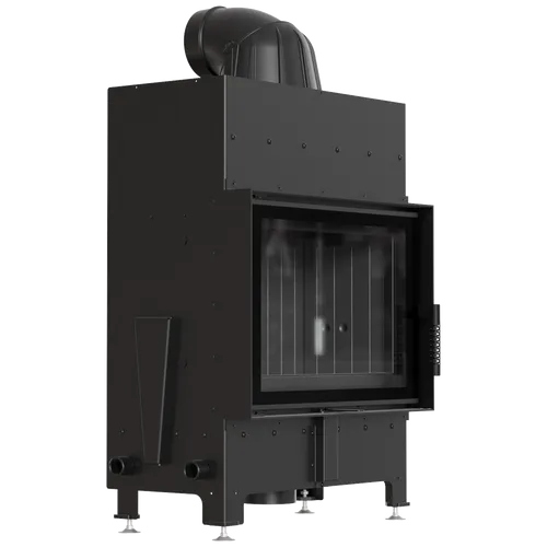 Kratki Kamineinsatz FLOKI S 8 kW - Kaminöfen mit 8 kW Nennwärmeleistung, hoher Wirkungsgrad von 79,7% und stilvollem schwarzen Stahl-Design für effizientes Heizen.