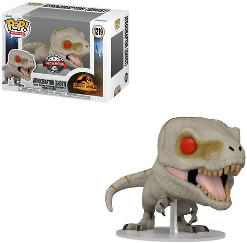 Funko Jurassic Park - Funko POP! Atrociraptor (Ghost), offiziell lizenziertes Sammlerstück und stylische Figur für Jurassic Park Fans