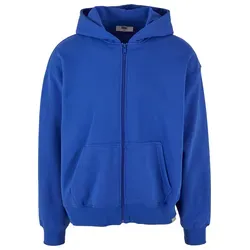 DEF Herren Zip Hoody - cobalt blau - Herren-Sweatjacken aus 80% Baumwolle, ideal für Stil und Komfort. Mit Kängurutasche und Kapuze für praktische Nutzung, perfekt für den Alltag.