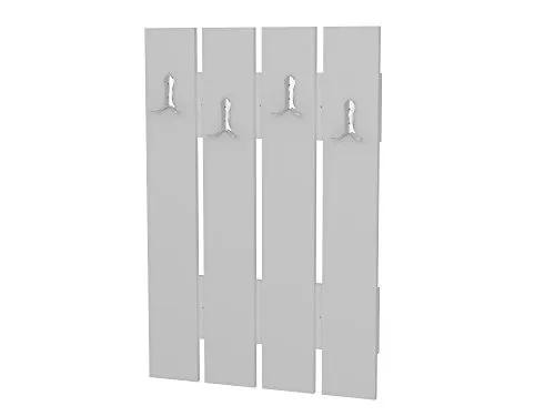 moebel17 Garderobe Anita Weiß - Garderobe Anita – Platzsparende Wandgarderobe in modernem Weiß, ideal für kleine Flure und Eingangsbereiche. Pflegeleicht und langlebig, bringt sie Ordnung und Stil in Ihr Zuhause.