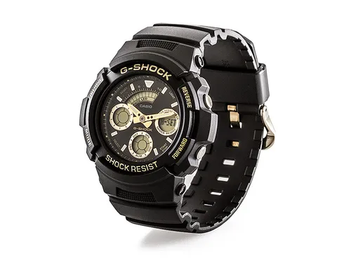 Casio Herrenuhr G-Sock AW-591GBX-1A9ER - Sportliche Armbanduhr für Herren mit Analog-Digital-Anzeige, Weltzeit und Chronograph – ideal für Abenteuer und den Alltag.