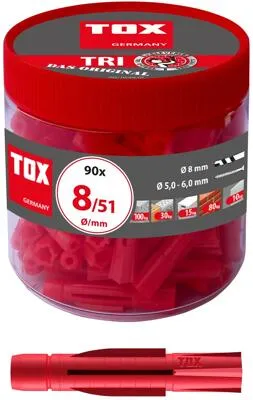 TOX Tri 8/51 Allzweckdübel in Runddose (010260051)