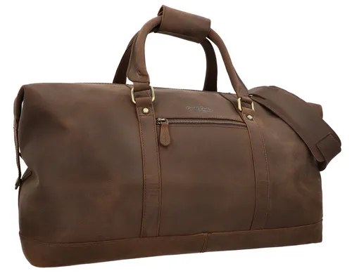 Gusti Reisetasche Leder Herren & Damen I Ruben I Echtleder Weekender - Robuste 36L Vintage Tasche aus handgefertigtem Büffelleder, ideal für Kurztrips und Sport, mit abnehmbarem Schultergurt für maximalen Tragekomfort.