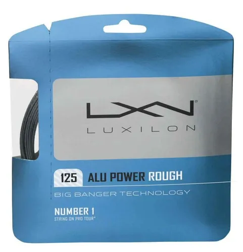 Luxilon Alu Power Rough 12m - Hochwertige Tennissaite - Tennissaiten mit optimaler Mischung aus Haltbarkeit und Spin. Ideal für Top Spin Spezialisten! Luxilon bietet unerreichte Qualität und wird von Profis geschätzt.