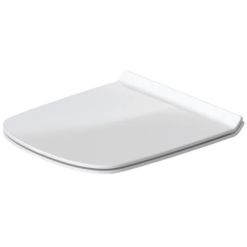 Duravit WC-Sitz DuraStyle - Toilettendeckel mit Absenkautomatik, rostfreie Edelstahl-Scharniere und leicht zu reinigendes Duroplast