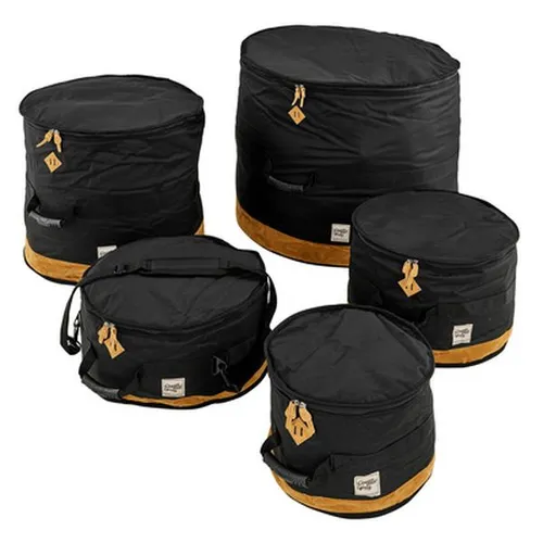 Tama Power Pad Drum Bag Set BK - Zubehör für Schlaginstrumente, robustes Taschenset mit 10mm Polsterung für optimalen Schutz Ihrer Drums, passend für verschiedene Größen.