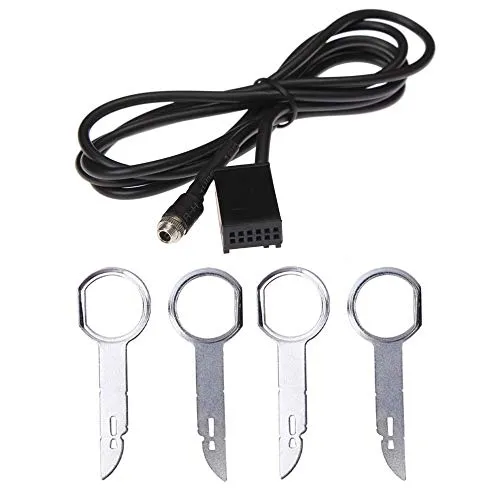 ENJOY-UNIQUE Auto 6000CD AUX-Kabel-Adapter, Auto-Audiokabel für Ford Fiesta Focus Mondeo Fusion