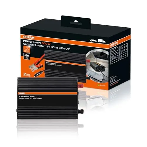 Ams-Osram POWERinvert Modified OEINVU500 Wechselrichter - Sonstige Elektroinstallationsartikel, zuverlässiger und effizienter Wechselrichter für optimale Energieumwandlung in verschiedenen Anwendungen.