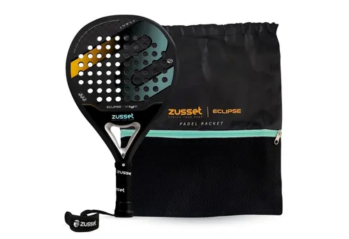 Zusset Padelschläger ECLIPSE 12K Carbon – Rundform für optimale Kontrolle - Erleben Sie mit dem Zusset Padelschläger ECLIPSE 12K Carbon maximale Kontrolle und Komfort beim Spiel. Ideal für ambitionierte Spieler, die ihre Leistung steigern möchten.