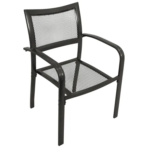 Gartenstuhl Stapelstuhl Gartensessel Gartenmöbel Sessel DELPHI Alu grau 2 STÜCK