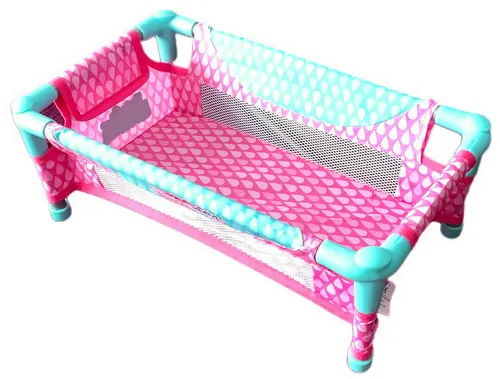 Cry Babies Puppenbett Puppenzubehör Spielzeugbett Bettchen 43 x 24 x 21 cm