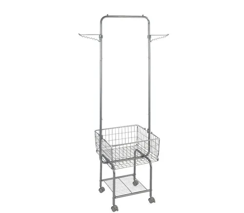 Wenko Bügel Butler Kleiderbügel Kleiderständer Kleiderbutler Wäsche Korb Stange