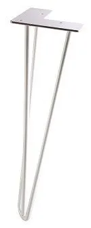 Hettich Hairpin 40 x 12 x 12 cm weiß -1 Stück  Tischbein