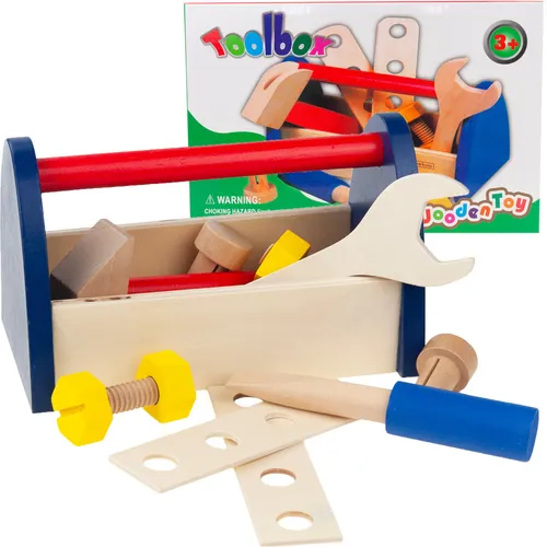 WERKZEUGKASTEN, KLEINE SPIELZEUGKASTEN AUS HOLZ, DIY-WERKZEUGE
