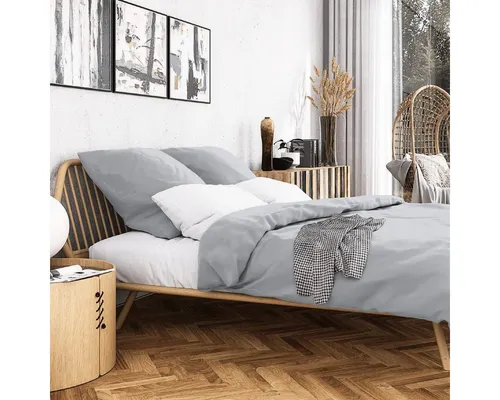 Wolkenfeld Bettwäsche Wolkenfeld Sommer Bettwäsche Mako-Satin Baumwolle, Mako-Satin, 2 teilig, 135x200 cm, 155x220 & Übergrößen I inkl. Kissenbezüge 80x80